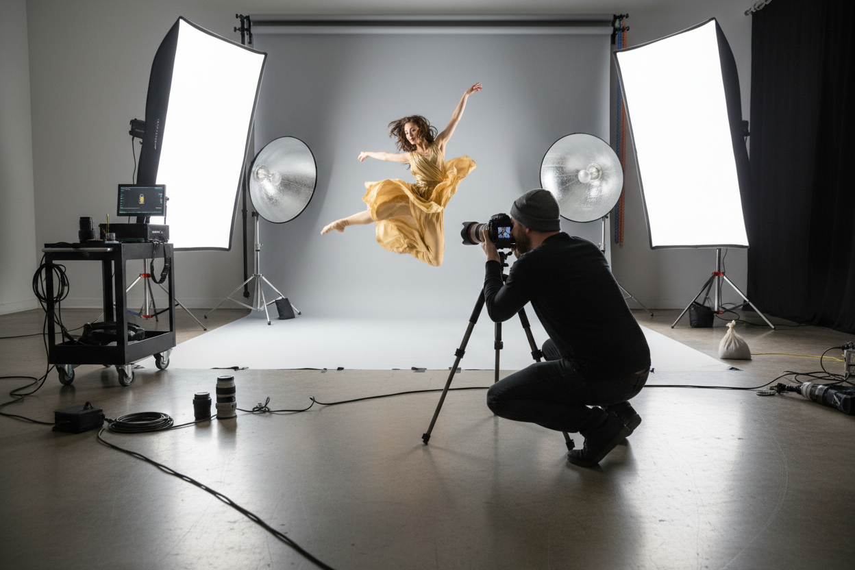 a photography session 